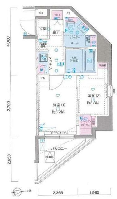 ＧＥＮＯＶＩＡ鷺ノ宮Skygardenの間取り