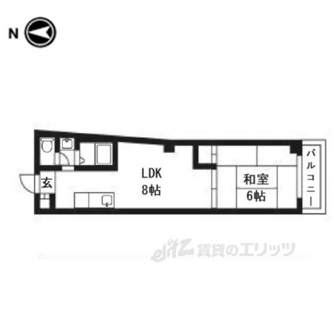 大津市長等のマンションの間取り