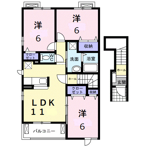 鶴見スクエアIIの間取り