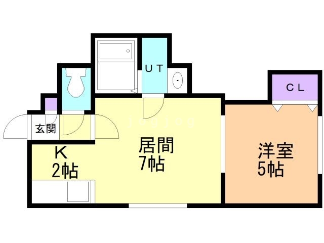 札幌市北区篠路四条のマンションの間取り