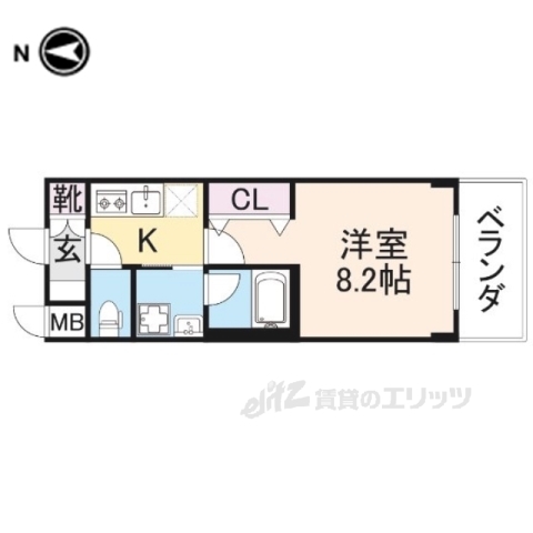 【京都市中京区壬生御所ノ内町のマンションの間取り】