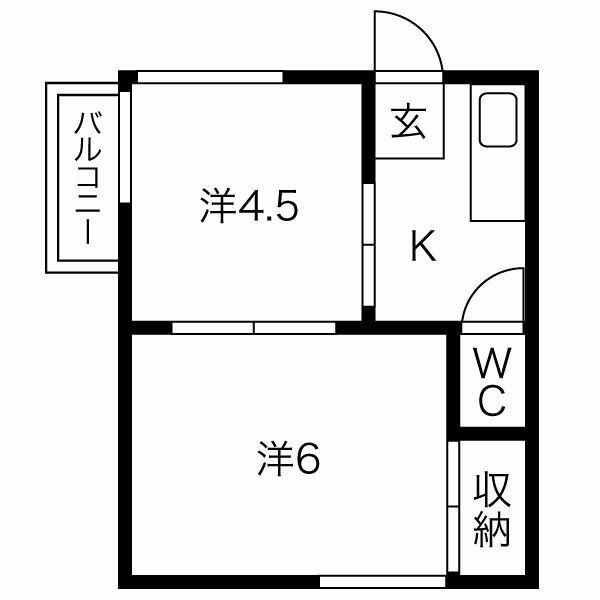 第一新井荘の間取り