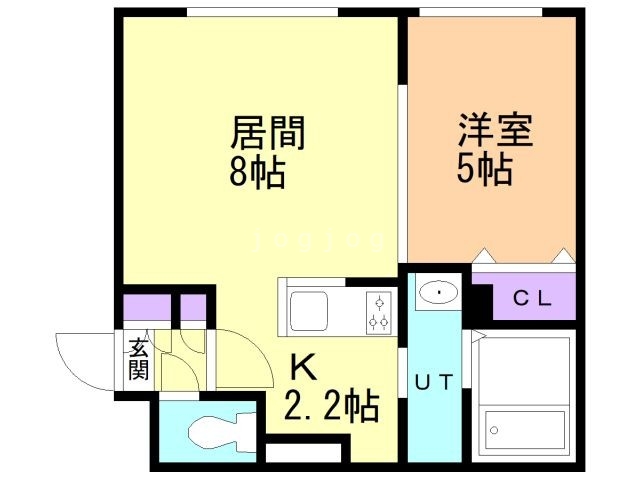 札幌市白石区東札幌三条のマンションの間取り