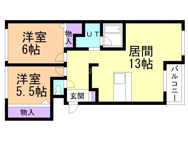 プラドール藻南Ｃの間取り