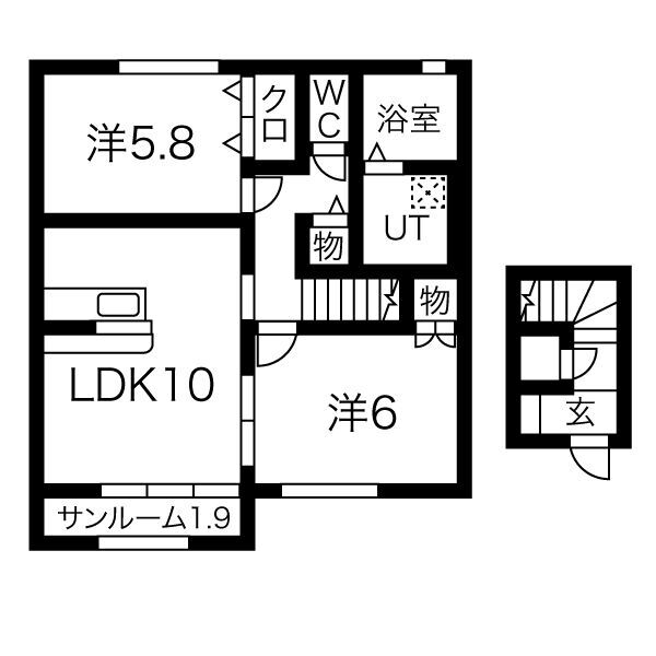 パークハイムBの間取り