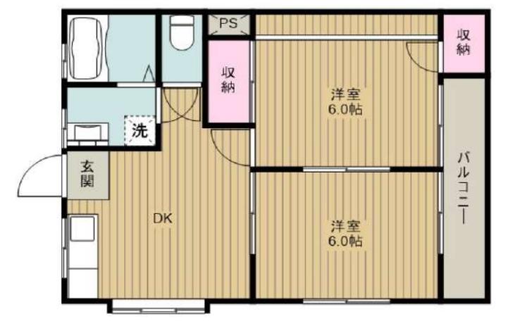 グランシェ ひなたと青空のラテの間取り