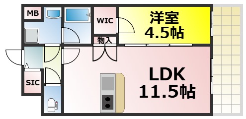 プレサンス大正フレンジの間取り