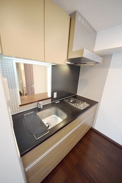 キッチン　システムキッチン、コンロ2口