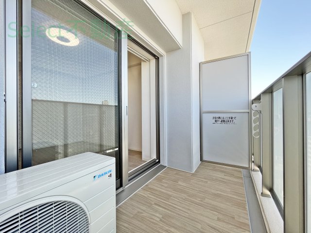 バルコニー　広々としたバルコニーです