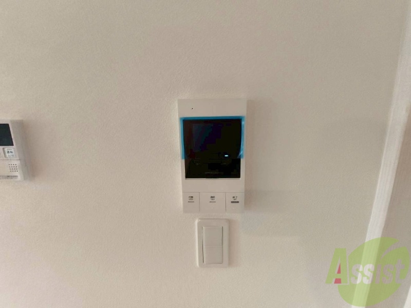 セキュリティ　モニタ付インターホンでセキュリティ面も安心です。