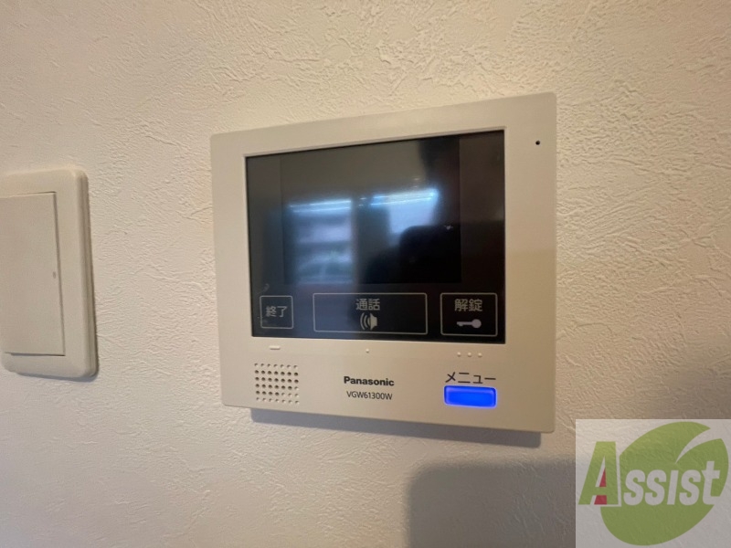 セキュリティ　インターホンで来客確認ができます。安心ですね。