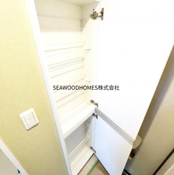 収納　シューズＢＯＸ完備！散らかる靴もスッキリ収納。