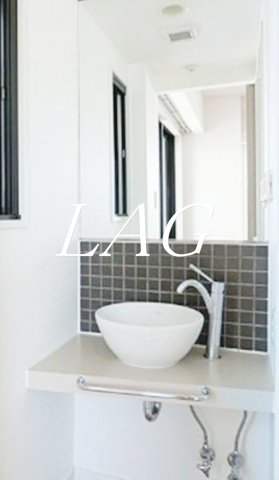 洗面設備　洗面台です。