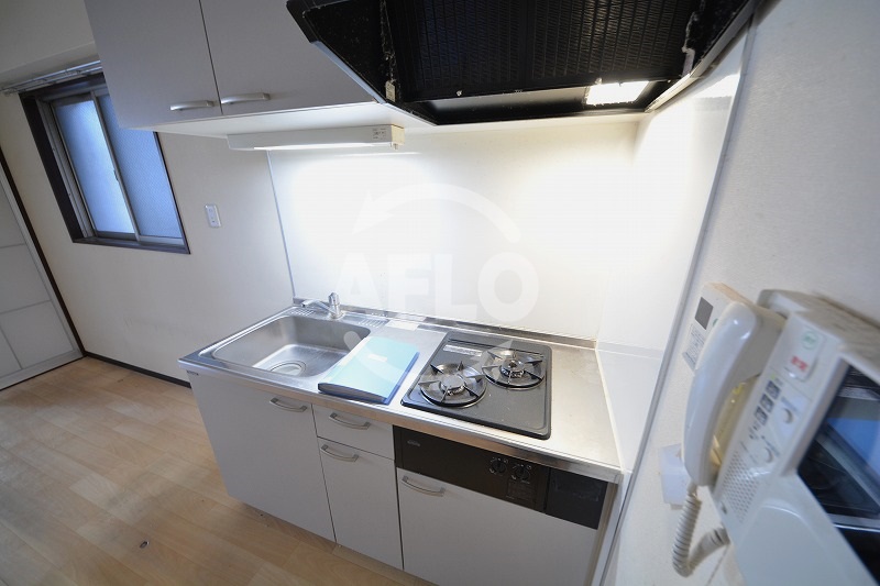 キッチン　オルフェア上本町VII番館　2口ガスシステムキッチン