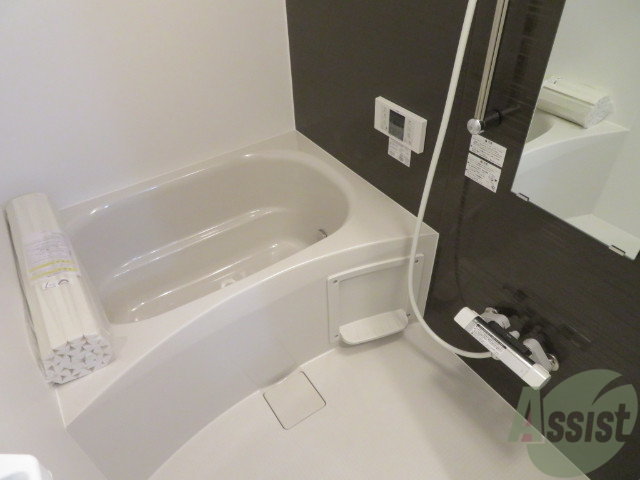 バス・シャワールーム　浴室はゆっくりと浸かれるサイズ感になっていますね。