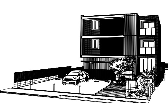 建物外観　耐震耐熱に優れた旭化成ペット共生ヘーベルメゾン