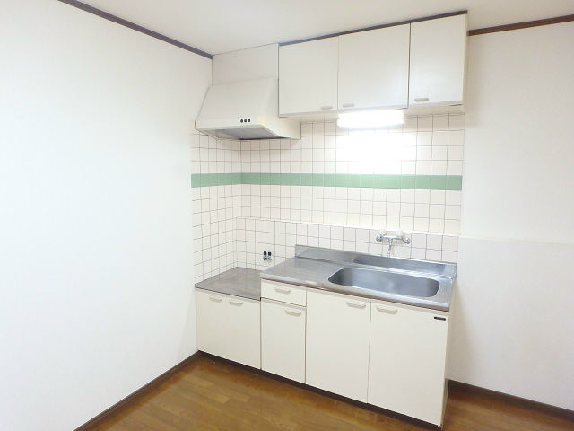 キッチン　ガス２口コンロ持ち込みタイプの物件です