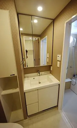 洗面設備　※別部屋の参考写真です。