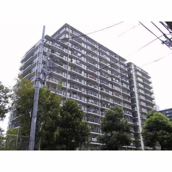建物外観　エレベーター停止階２Ｆ、５Ｆ、８Ｆ、１１Ｆ、１４Ｆ