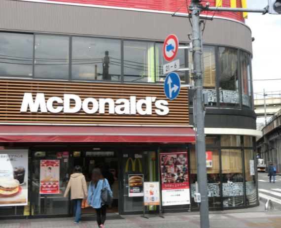 飲食店　マクドナルド 両国駅西口店（飲食店）まで154m