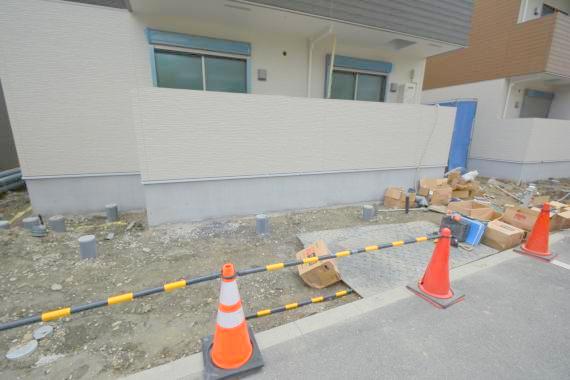 駐車場　現在建築中です。