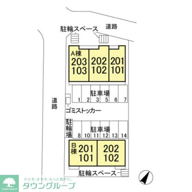 庭　配置図