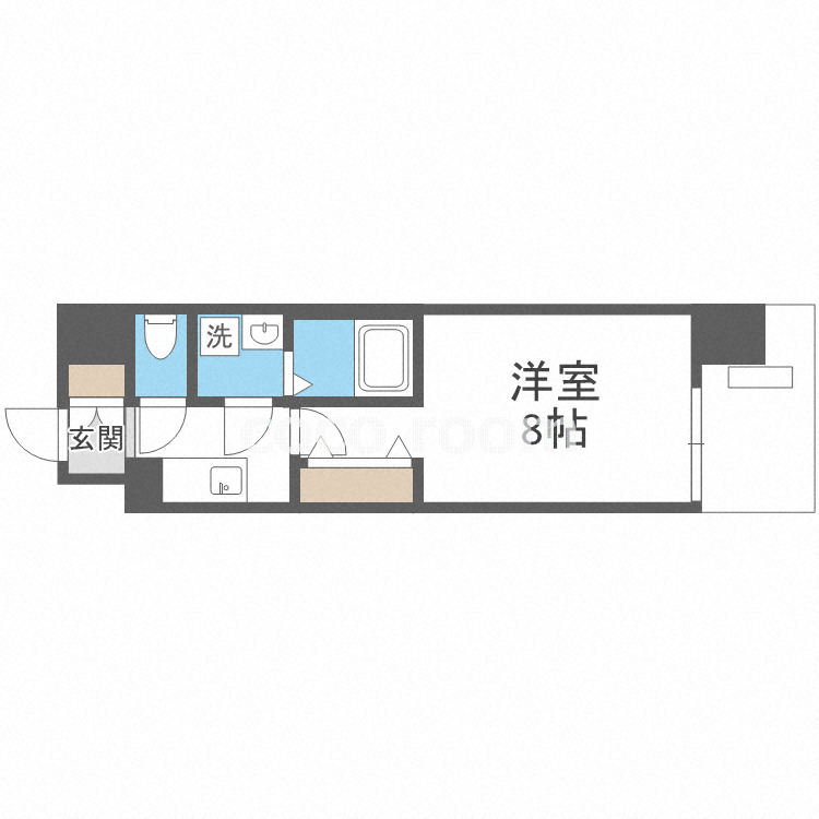 ワールドアイ難波南PORTAの間取り写真