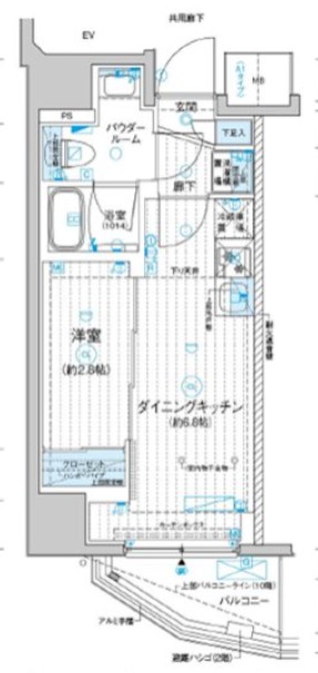 西武新宿線 上石神井駅 徒歩3分 13階建 築5年の間取り写真