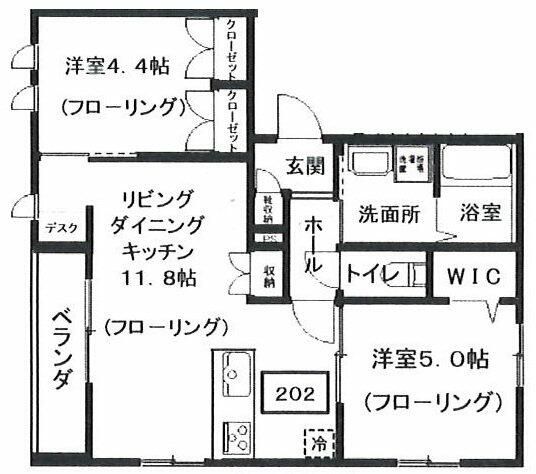 メゾンブラッシュ代々木上原IIの間取り写真