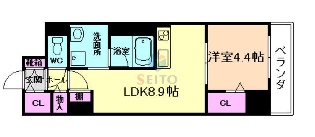 グランセジュール江坂の間取り写真