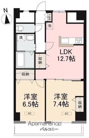 ＪＲ高徳線 栗林公園北口駅 徒歩7分 11階建 築5年の間取り写真