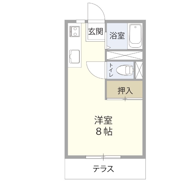 ブルーハイツSの間取り写真