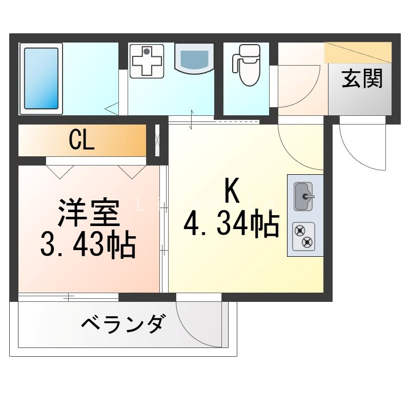 エターナルシー港町の間取り写真