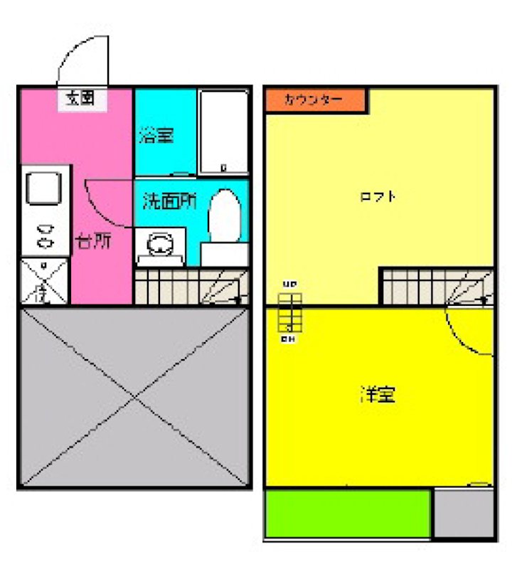 ＪＲ鹿児島本線 博多駅 徒歩17分 2階建 築16年の間取り写真