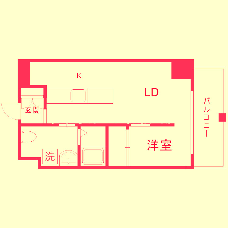 ＪＲ大阪環状線 芦原橋駅 徒歩5分 10階建 築9年の間取り写真