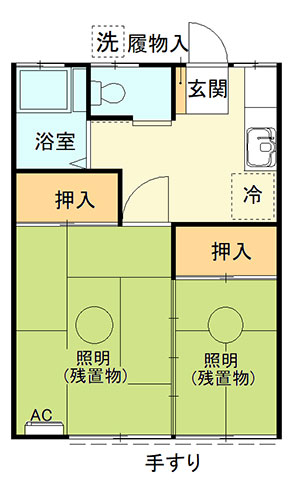 この道荘の間取り