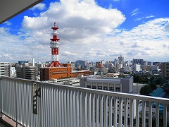 【宇都宮市本丸町のマンションの眺望】