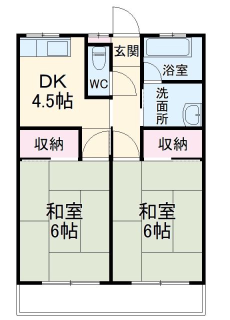 コーポ片柳の間取り