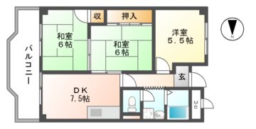 新栄プロパティー軽里の間取り