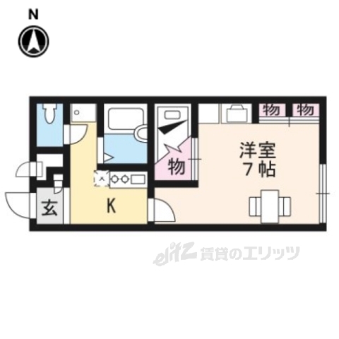 レオパレスアクア東近江の間取り