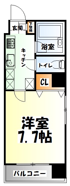 仙台市青葉区本町のマンションの間取り