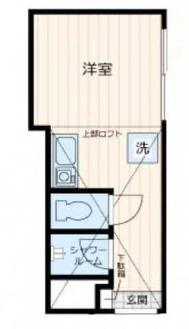 東京都葛飾区新小岩４（アパート）の賃貸物件の間取り