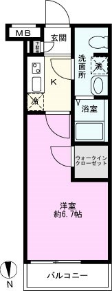 クレヴィスタ北千住の間取り