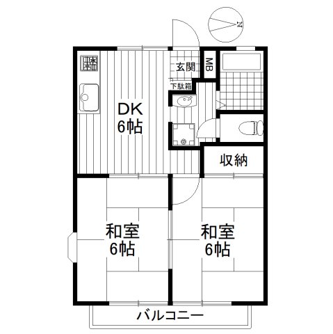 ハイツジンヤの間取り