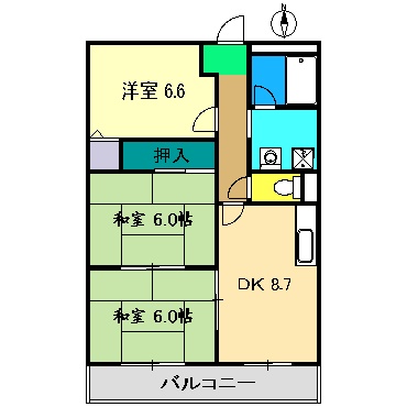 パレス南国の間取り