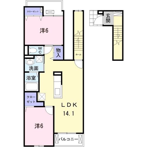 アイフラット日新IIの間取り