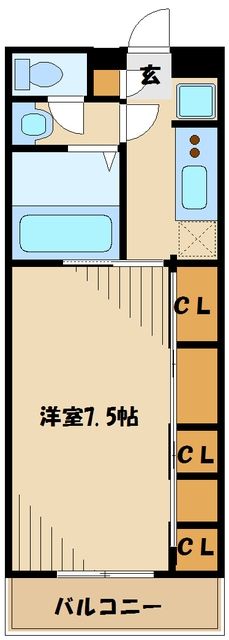 海老名市河原口のマンションの間取り