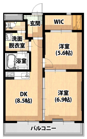 グランペールフォルスの間取り