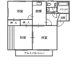 シティインメイプルの間取り