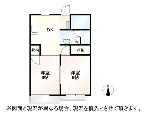 サンハイツ渡辺の間取り